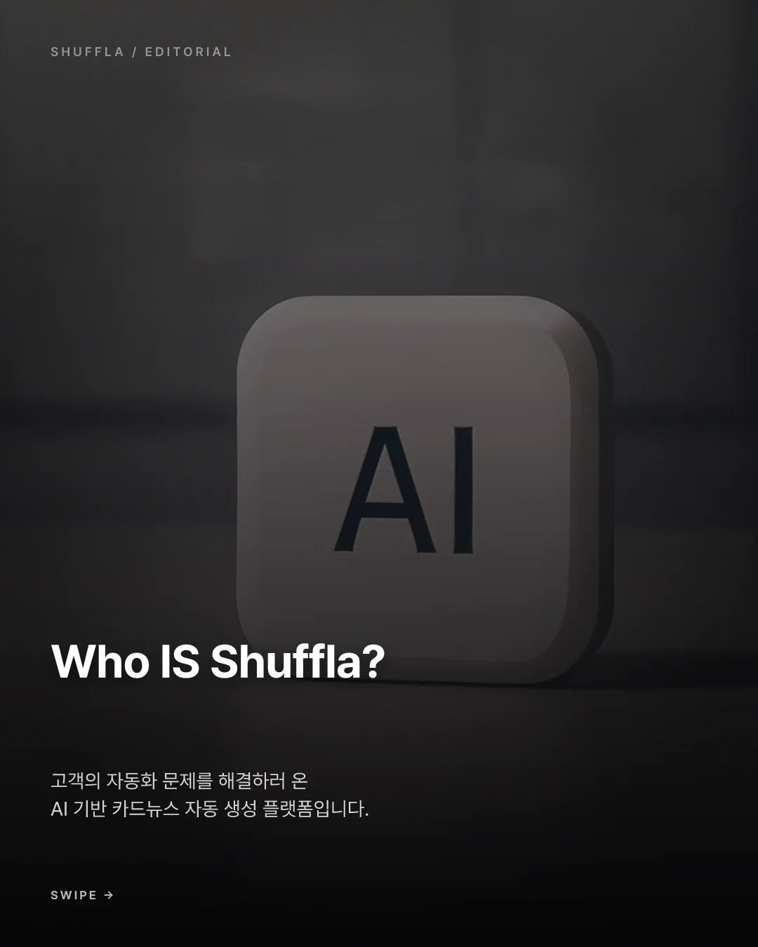 Shuffla가 생성한 브랜드 카드뉴스 1
